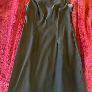 AB Studio Classic Black Midi Dress